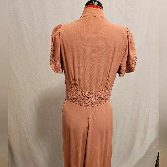 Vintage Dusty Rose Colored Dress - Picture 3 of 7